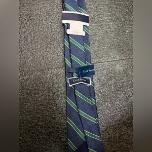 New Club Room Blue and Green Striped Tie